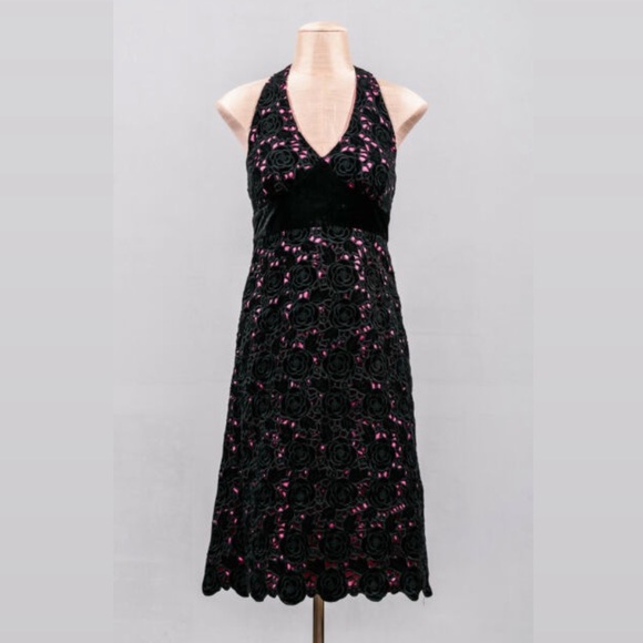 Lilly Pulitzer Dresses & Skirts - Lilly Pulitzer - Velvet Rose Halter Midi Dress